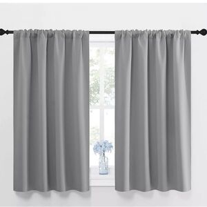 Amazon Basics Gray Curtains 42 x 84”
